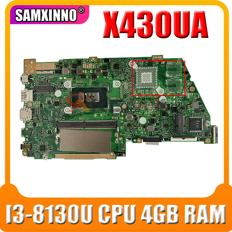 

NEW！！For ASUS X430U X430UB X430UN X430UA notebook motherboard mainboard with I3-8130U CPU 4GB RAM GM X430UA laptop motherboard