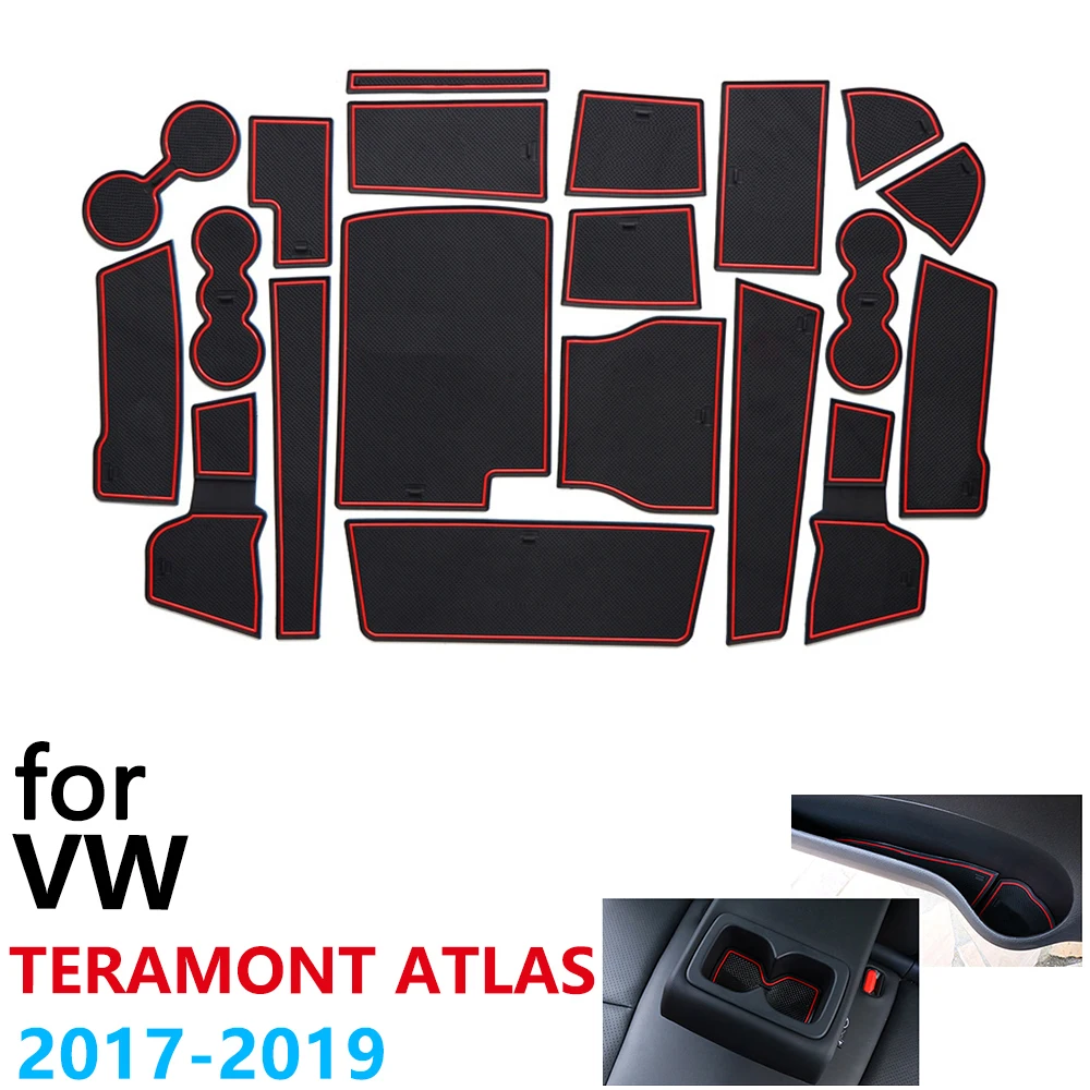Противоскользящий резиновый коврик для подстаканника дверной паз VW Teramont Atlas