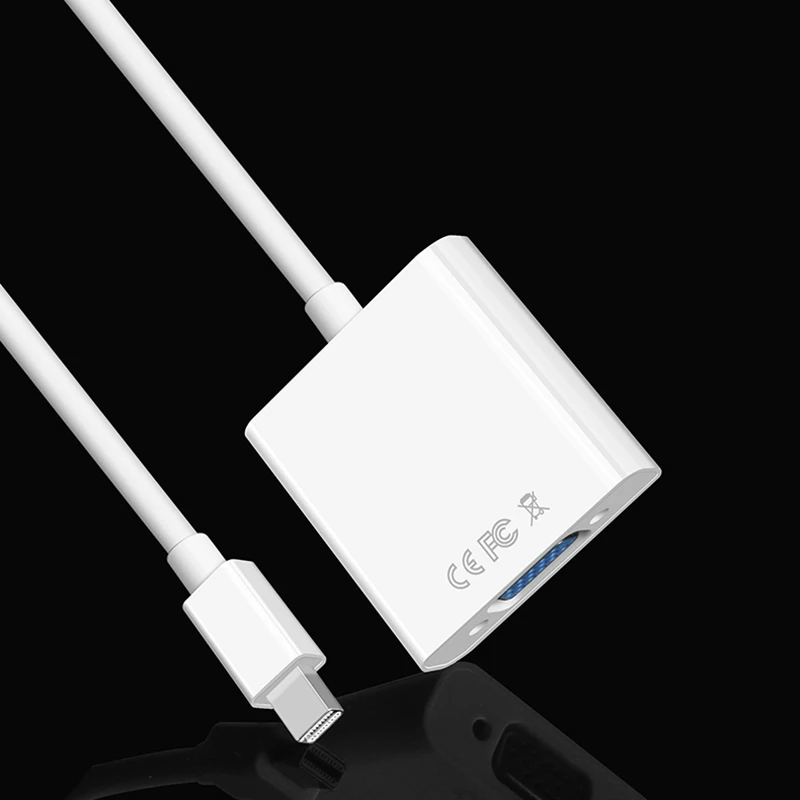 Мини DP к VGA видео адаптер 1080p Thunderbolt DisplayPort кабели для Apple Macbook Pro Air проектор Аудио