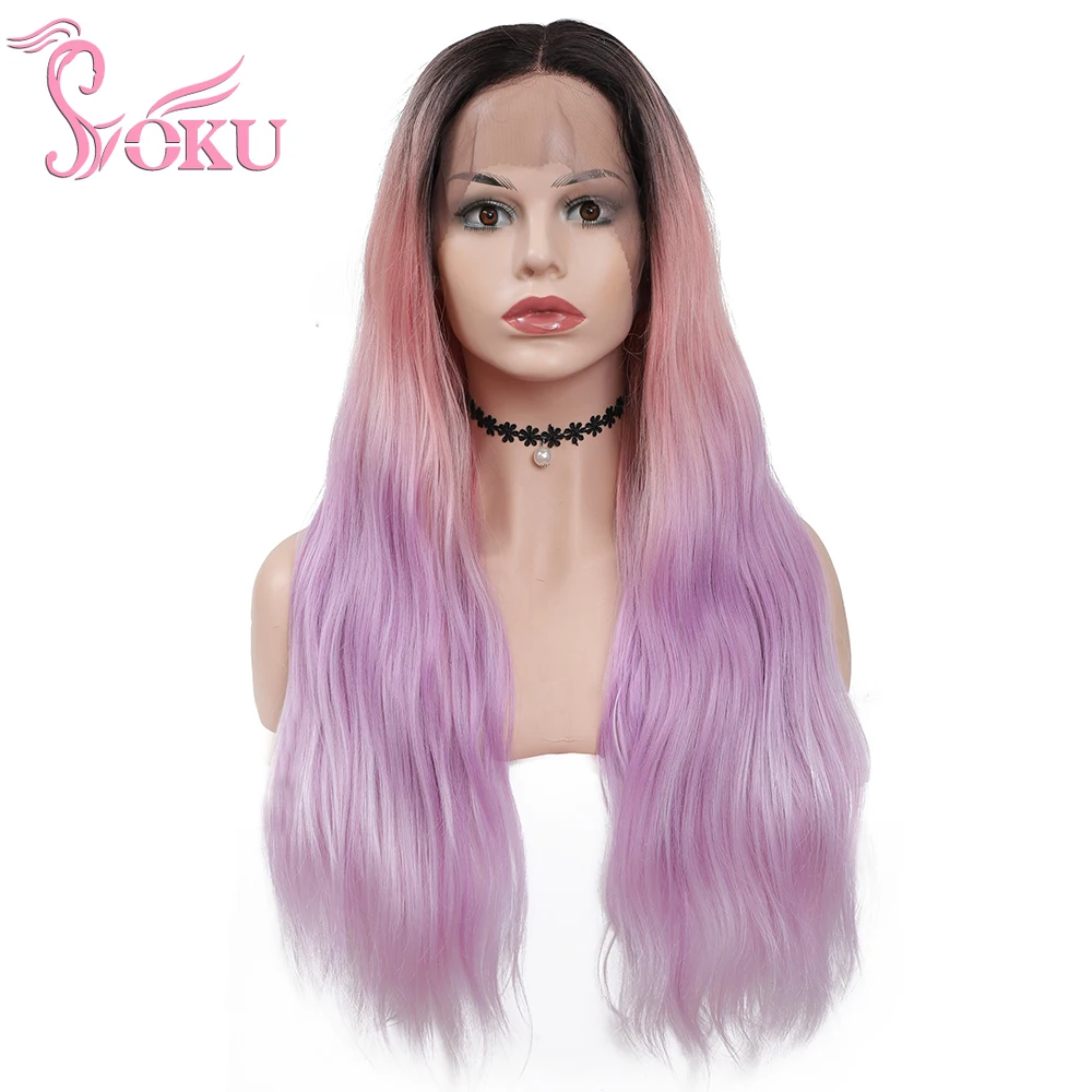 Синтетические парики для косплея парик на сетке спереди с детскими волосами