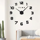 3d настенные часы светящиеся новые часы настенные часы Horloge 3d сделай сам акриловые зеркальные наклейки Luminova кварцевые часы