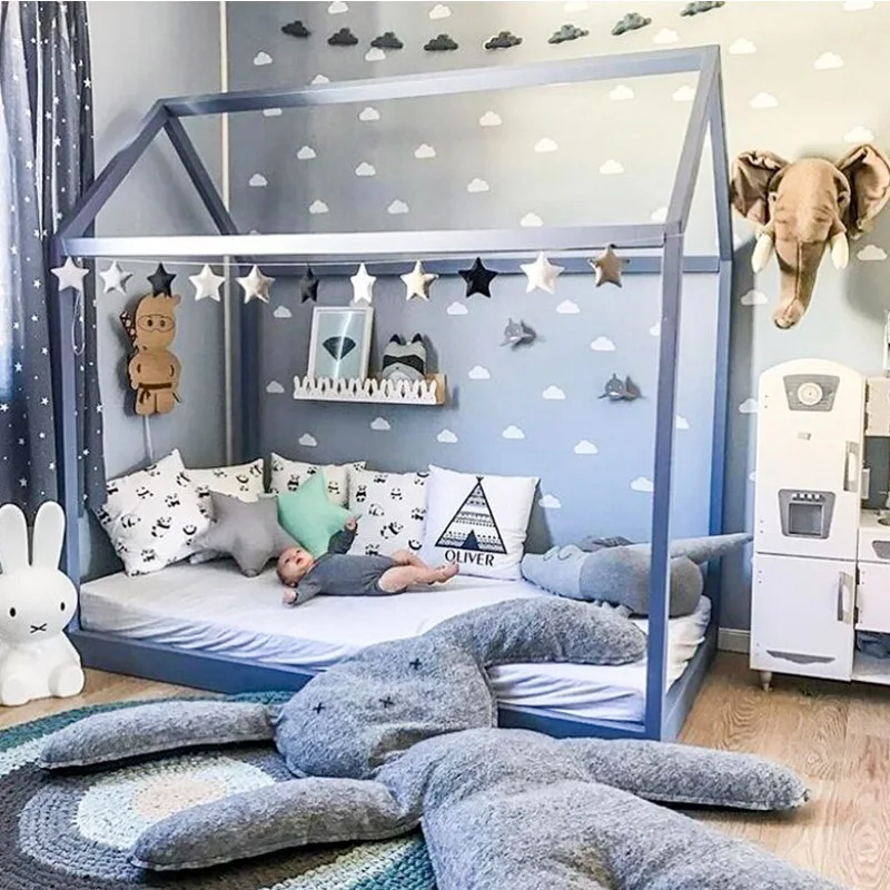 Кролик игровые коврики из хлопка Толстая подошва Мягкие толстый милый зайчик