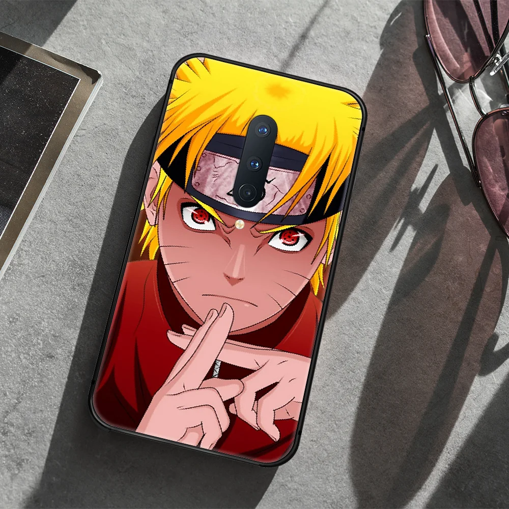 

N-Naruto Phone Case Cover Hull For 1+ Oneplus 5T 6 6T 7 7Pro 7T 8 8Pro 8T black Back 3D Etui Painting Hoesjes Soft Waterproof