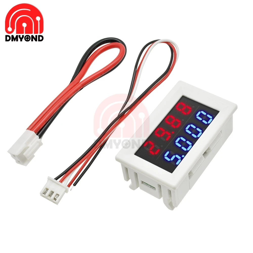 

Цифровой вольтметр-амперметр Dmyond 0,28", 100В, 10А