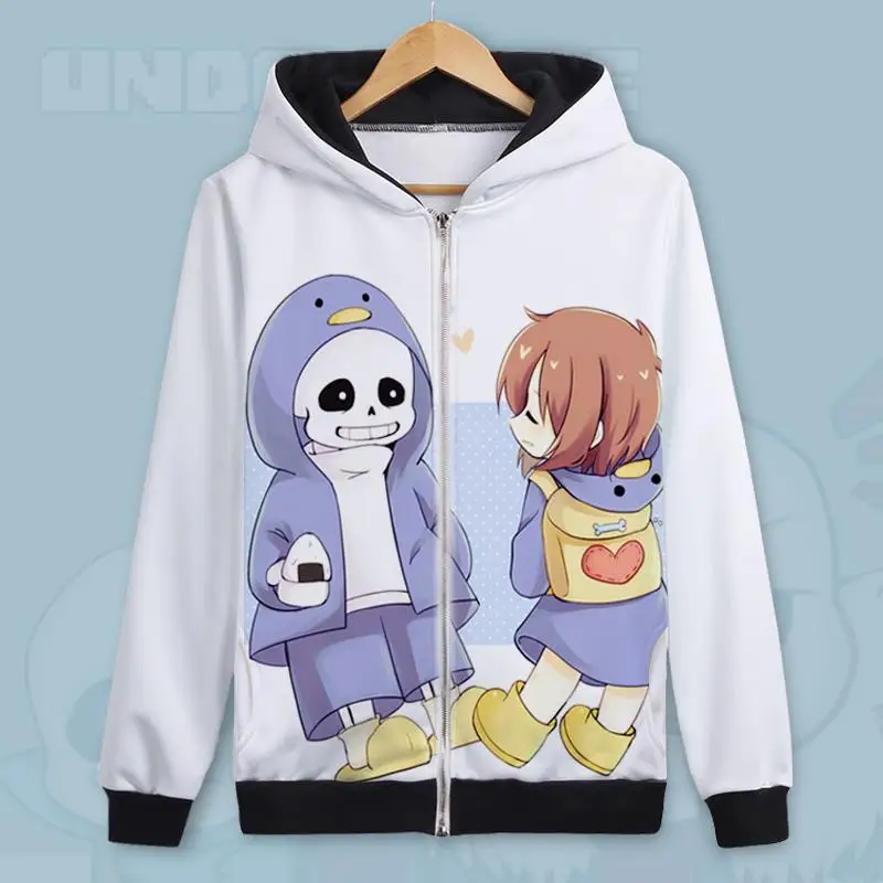 Пальто унисекс из аниме Undertale куртка с капюшоном фриск ториэль Санс папирус