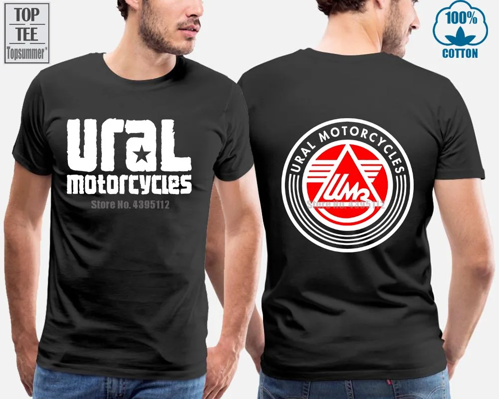 Limited Ural Motorcycles T-Shirt | New | Pustinja Modern Sidecar Biker Tee Shirt Mens 2019 New Tee Shirts Printing Cool T Shirts