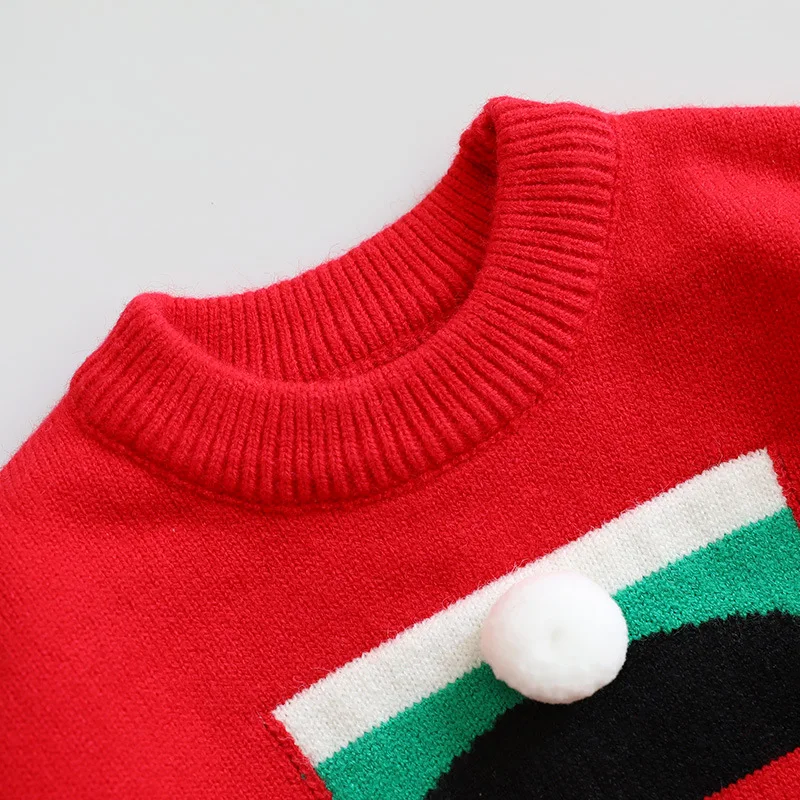 Рождественские свитера для маленьких мальчиков и девочек зимняя одежда малышей