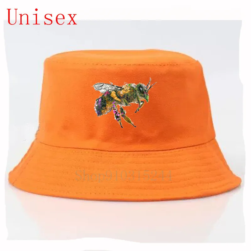 Шапка в стиле хип хоп женская милая Панама для рыбалки пчела мед животное природа