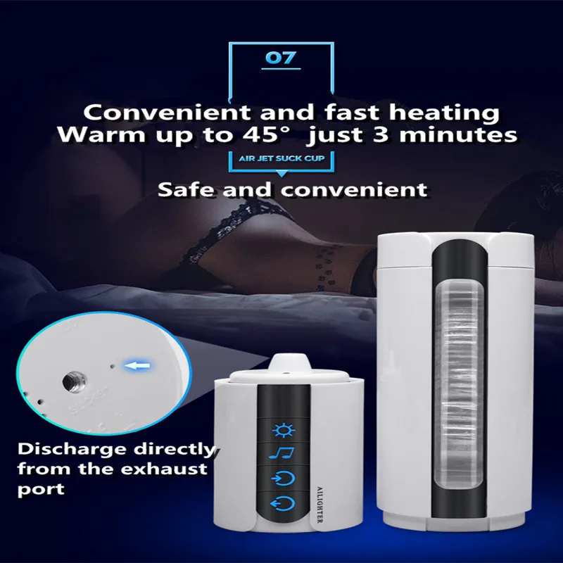 Умный Воздухопроницаемый Мужской мастурбатор индукционный секс стоны громкая