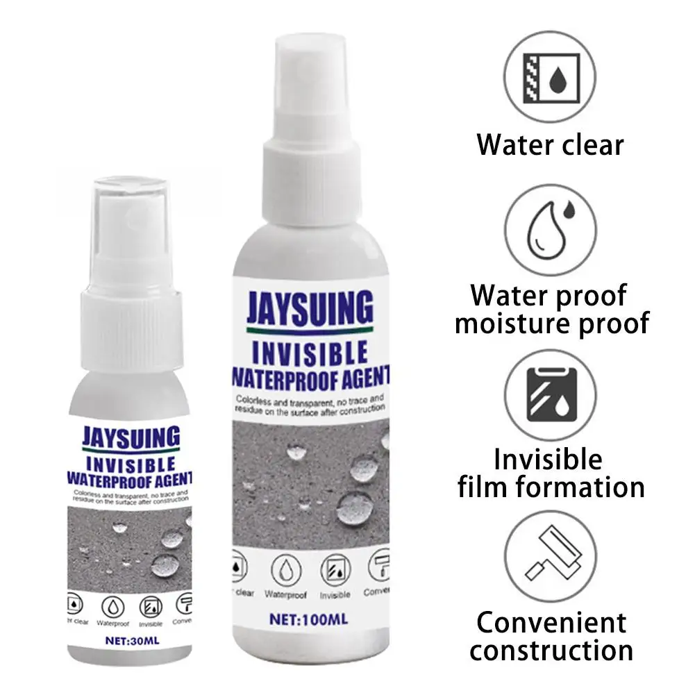 

100ml 30ml Sealant Spray Anti-Leaking Sealant Spray Waterproof Agent Wall Surface Repair Cream Nano Transparent Tile Coating