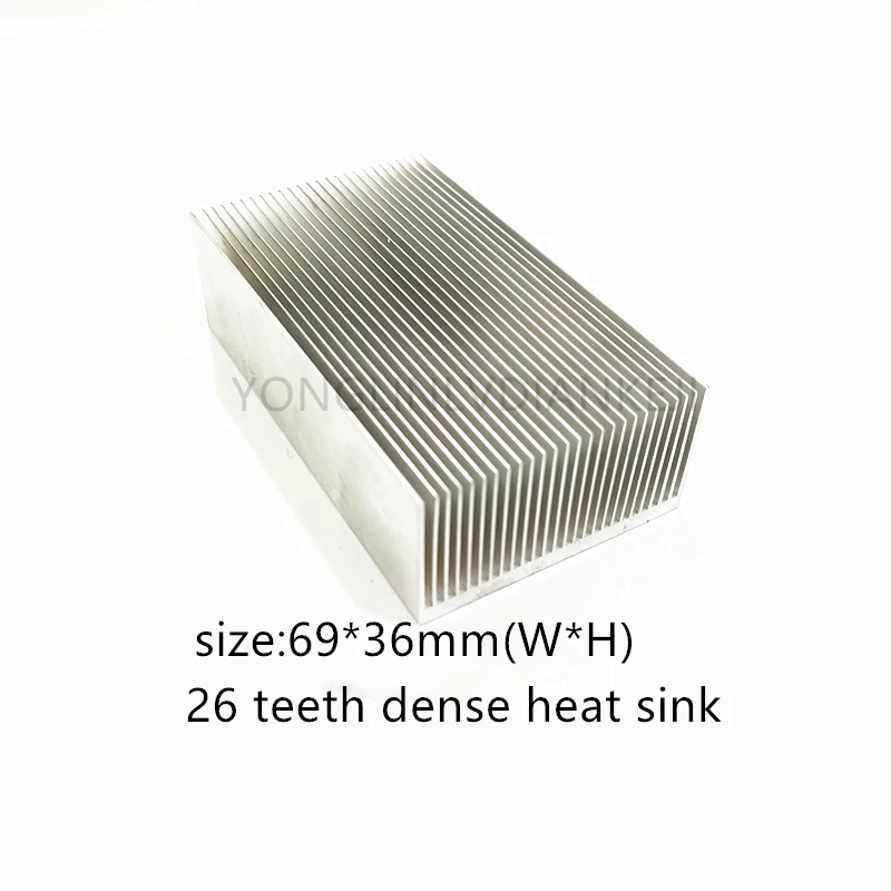 Алюминиевый теплоотвод 200*69*36 мм 2 шт. компьютерный выделенный