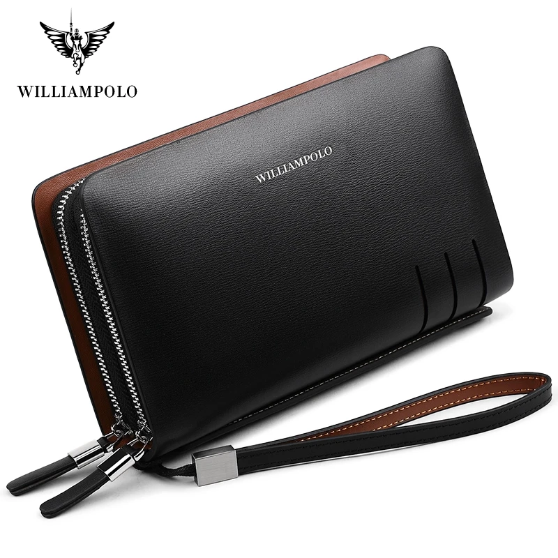 Кошелек WILLIAMPOLO мужской из натуральной кожи вместительный PL179 | Багаж и сумки
