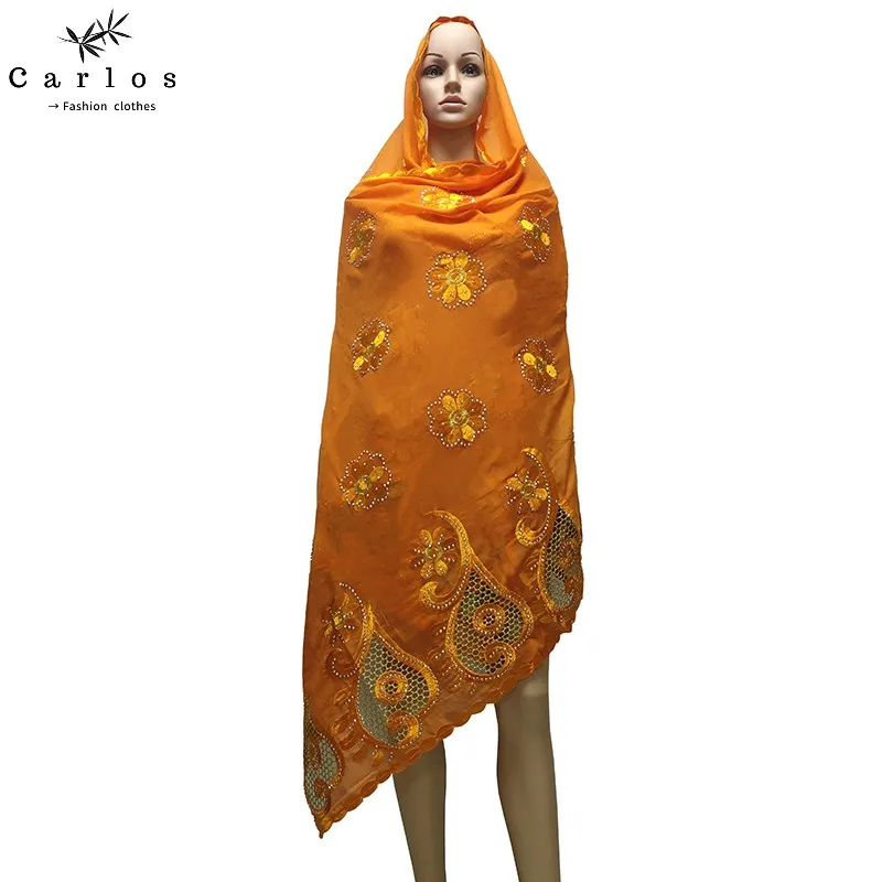 2021 Лидер продаж мусульманское мусульманский шарф больших размеров 100% хлопок