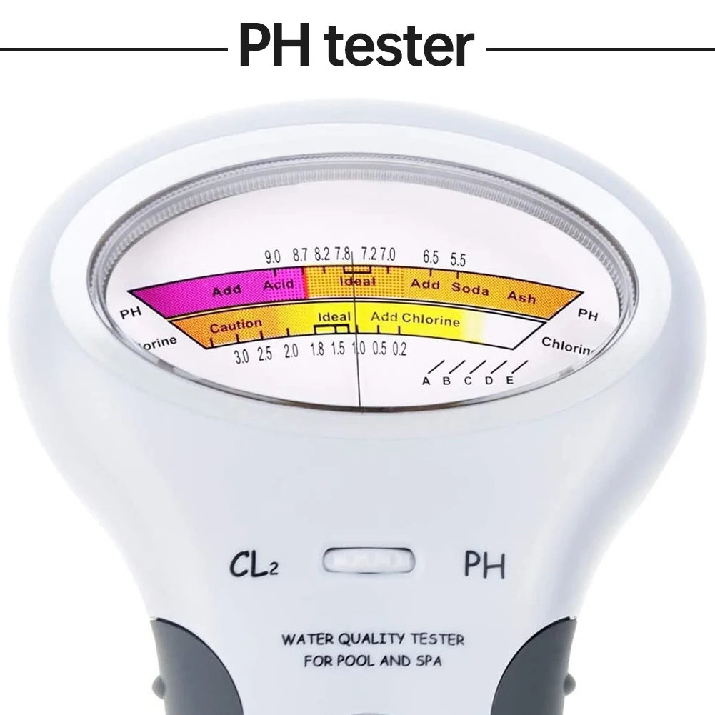 

PH Tester Meter Portable Handheld Multifunction Digital Plastic Water Quality PH / CL2 Chlorine Meter Outdoor Measuring Tools