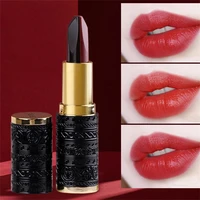 1 pcs three color tube lipstick black rose diamond matte velvet lipstick long lasting waterproof full color sexy lips makeup
