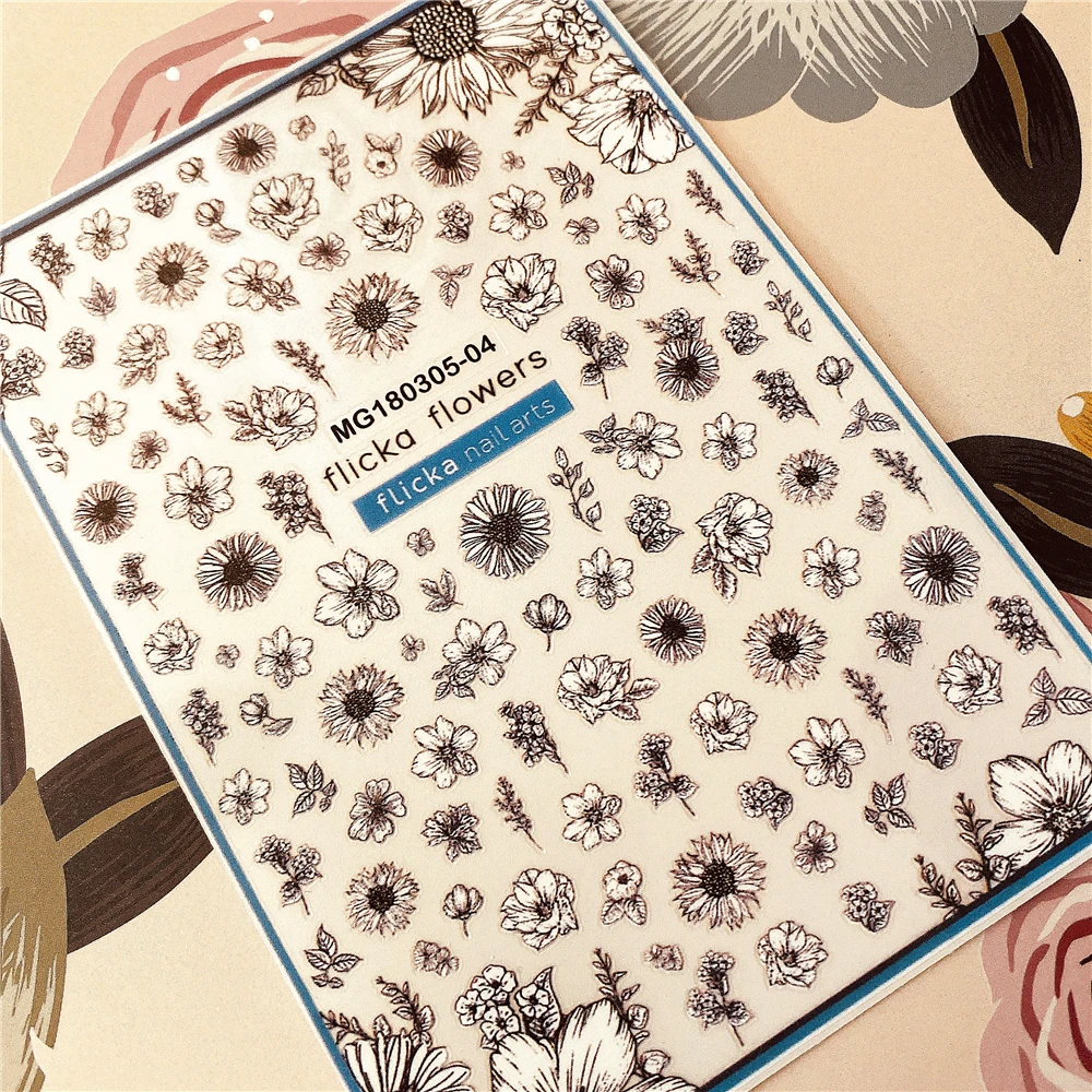 Искусственный цветок красная роза 3D наклейка для ногтей украшение инструмент -