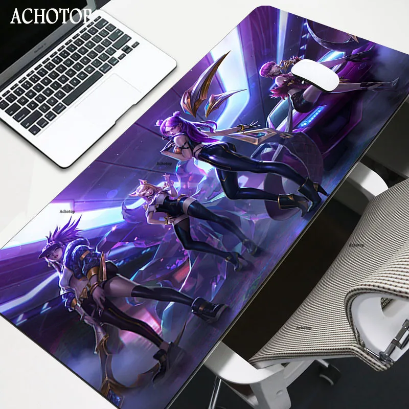 

LOL кДа дизайн печати анти-скольжения Новое поступление индивидуальные 400x900 мм Резиновый XXL аниме Мышь коврик для компьютера ПК хорошая игра ...