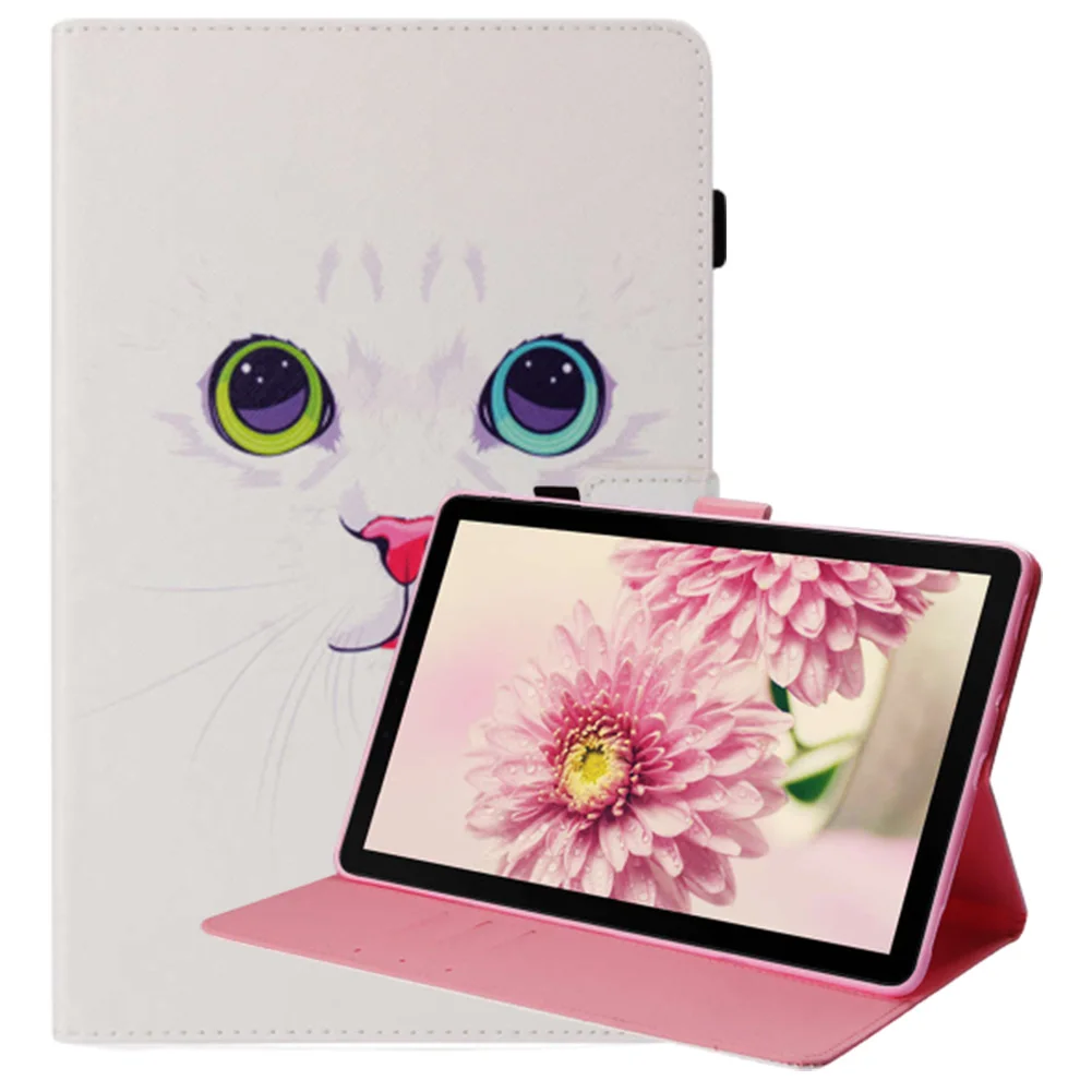 

10.5'' Printed Case for Samsung Galaxy Tab A 10.5 inch T590 T595 Wallet Card Slot Flip Stand Case Smart Cover for Samsung T830