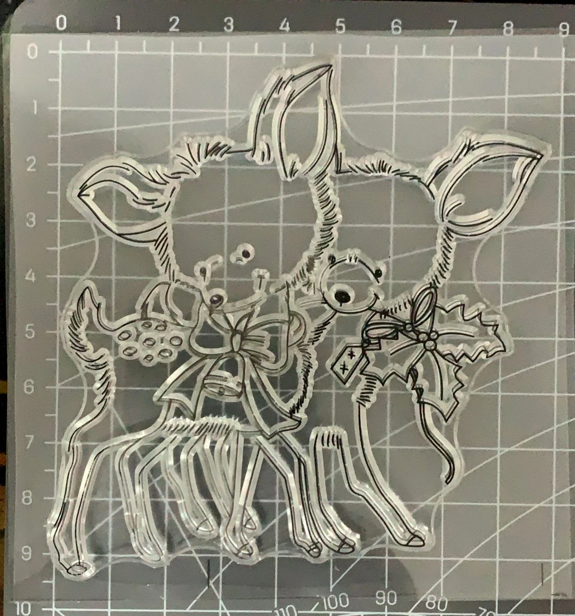 

Прозрачная силиконовая печать в виде оленя, альбом для самостоятельной сборки