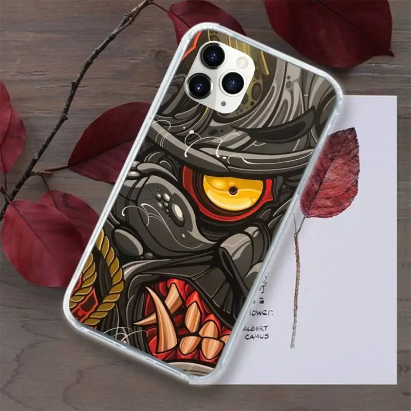 

Japanese Tattoo Art Graffiti Phone Case Transparent for iPhone 11 12 mini pro XS MAX 8 7 6 6S Plus X 5S SE 2020 XR