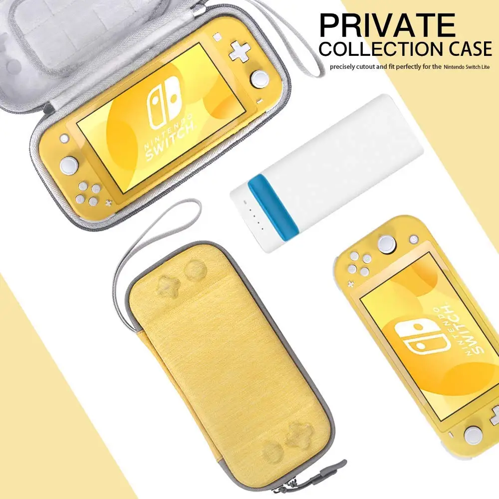 

2020 Slim Case for Nintendo Switch Lite Console, Protective Portable Carrying Case Travel Storage Hard Shell with 8 Game Slots
