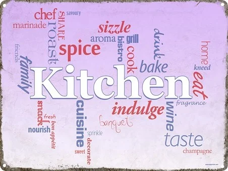 

A Creative Kitchen The Heart of The House Tin Sign