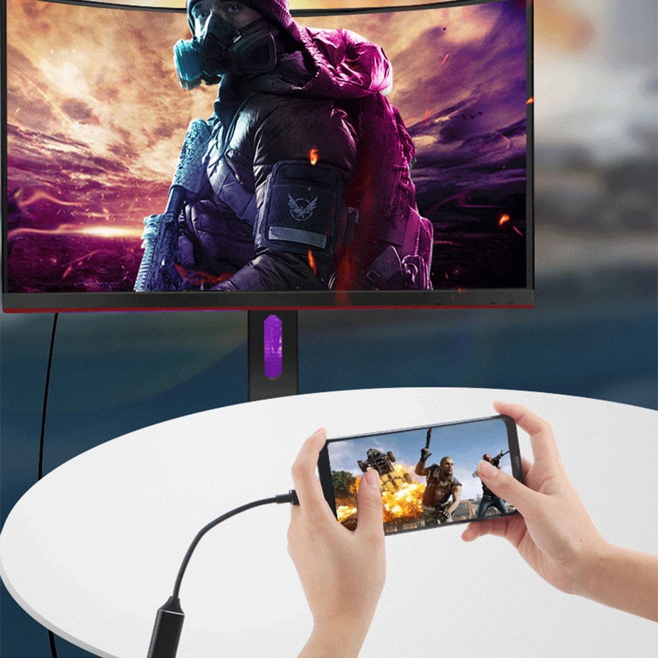 Creacube типа C на HDMI совместимый кабель адаптер 4K 30hz USB 3 1 конвертер для MacBook Samsung Galaxy S10