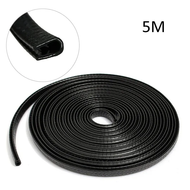 

5M Rubber Car Door Edge Anti-collision Strip Invisible Universal Free Paste Body Protection Strip Any Car Drop Shipping