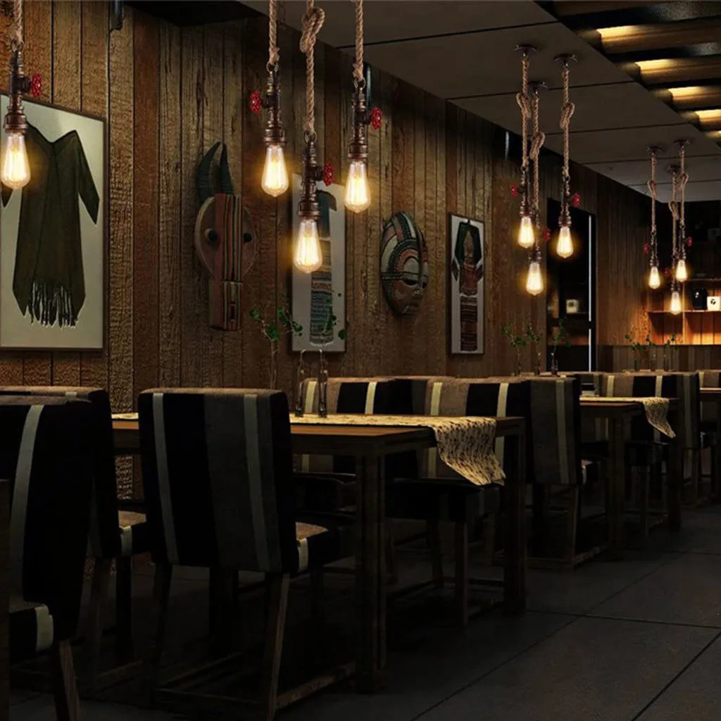 Потолочный подвесной светильник в виде клетки для рыбаков винтажный В