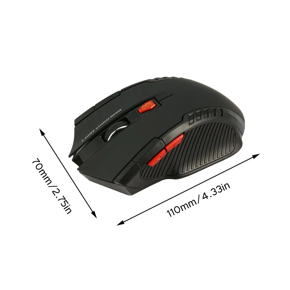 

2.4GHz Wireless Optical Mouse Gamer New Game Wireless Mice with USB Receiver Mause for PC Gaming Laptops