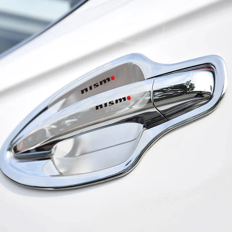 8Pcs Car Door Handle Protection Sticker Anti Scratch Film For Nissans Nismo X-trail Almera Qashqai Tiida Sunny Teana Primera - купить по