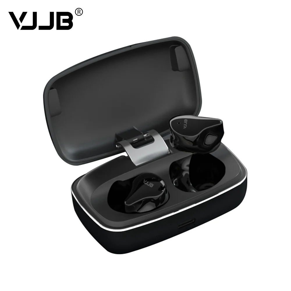 VJJB V8 TWS Bluetooth 5.0 earphone Headset 6MM Dynamic Driver In Ear Monitor Portable HIFI Stereo Running Sport True Wir | Электроника