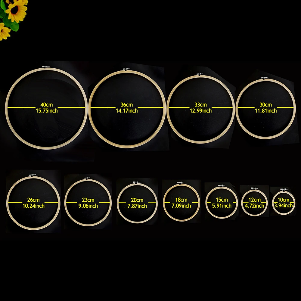 Деревянные кольца для вышивки набор из бамбуковых колец сделай сам игла