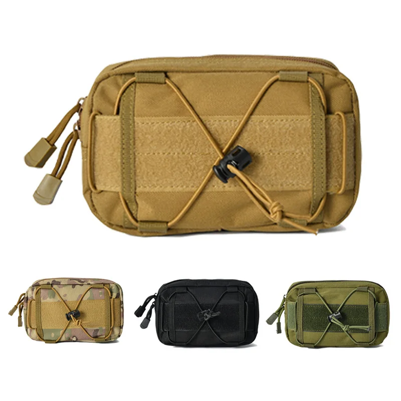 

Outdoor Molle EDC Pouch Camping Nylon Tactical Belt Small Pocket Military Wallet Waist Pack Travel Hunting Climbing Pouch Bag