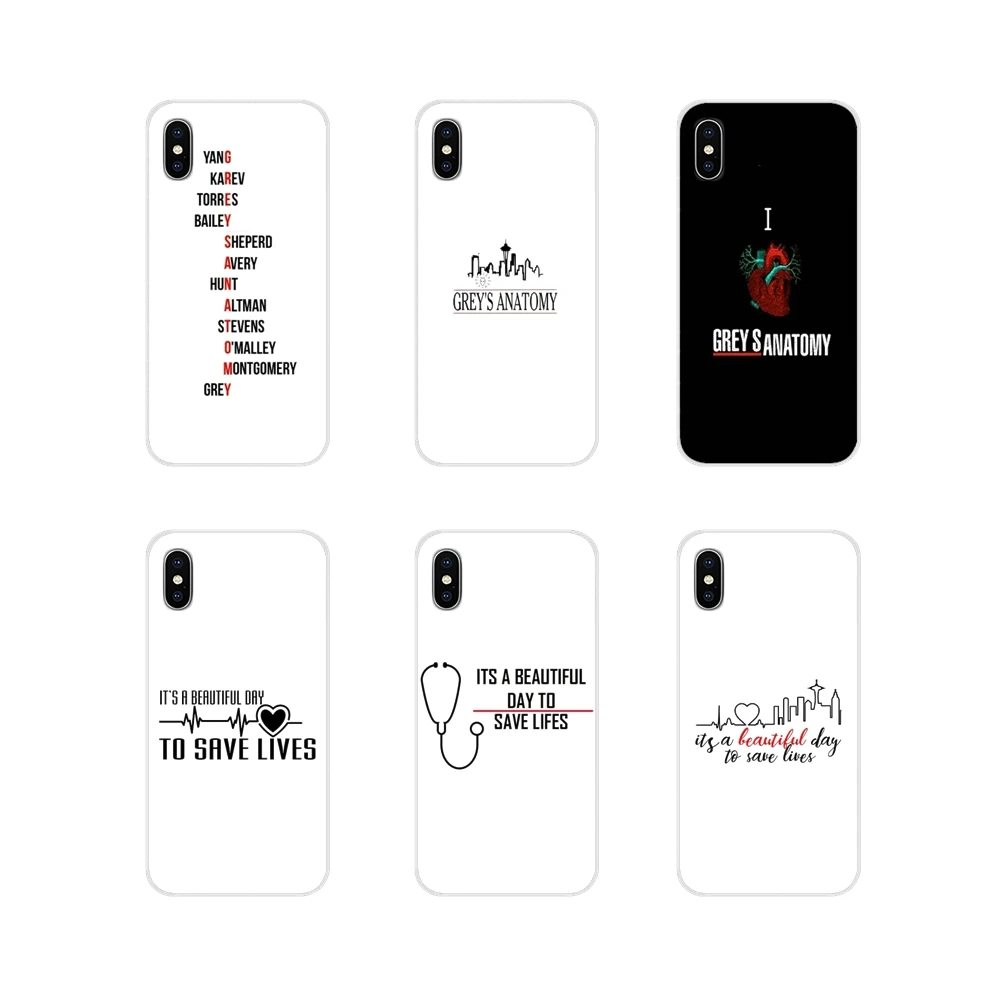 greys anatomy hot selling for apple iphone x xr xs 11pro max 4s 5s 5c se 6s 7 8 plus ipod touch 5 6 tpu transparent shell covers free global shipping