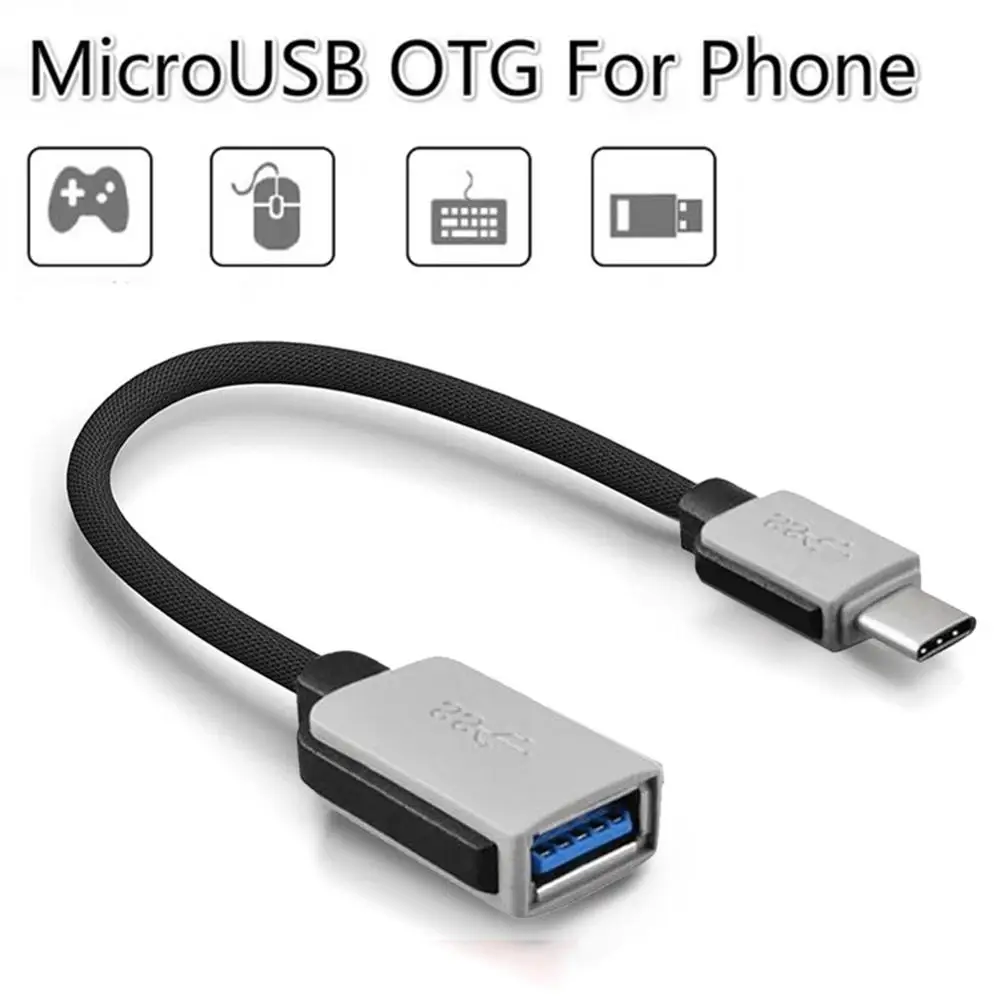 Нейлоновый плетеный кабель USB 3 1 Type C папа женский для синхронизации данных OTG
