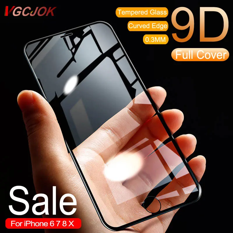 9D изогнутое мягкое Защитное стекло для iPhone 7 6 6S 8 Plus X Закаленное Защитное стекло для iPhone X XR XS Max 7 6 стеклянная пленка