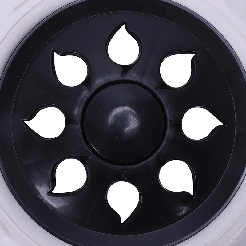 

2 pcs Hot Wheel Design trolley luggage travelers cartwheels 15.8 x 3.4 cm - Black & White