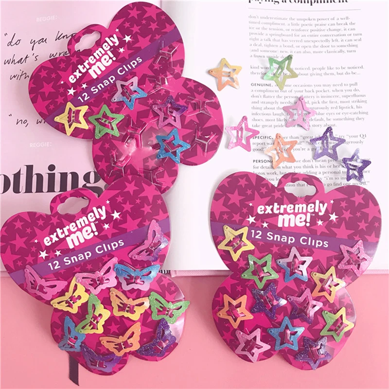 12 шт. детские заколки пряжки для волос из металлического сплава|Шпильки и волос| |