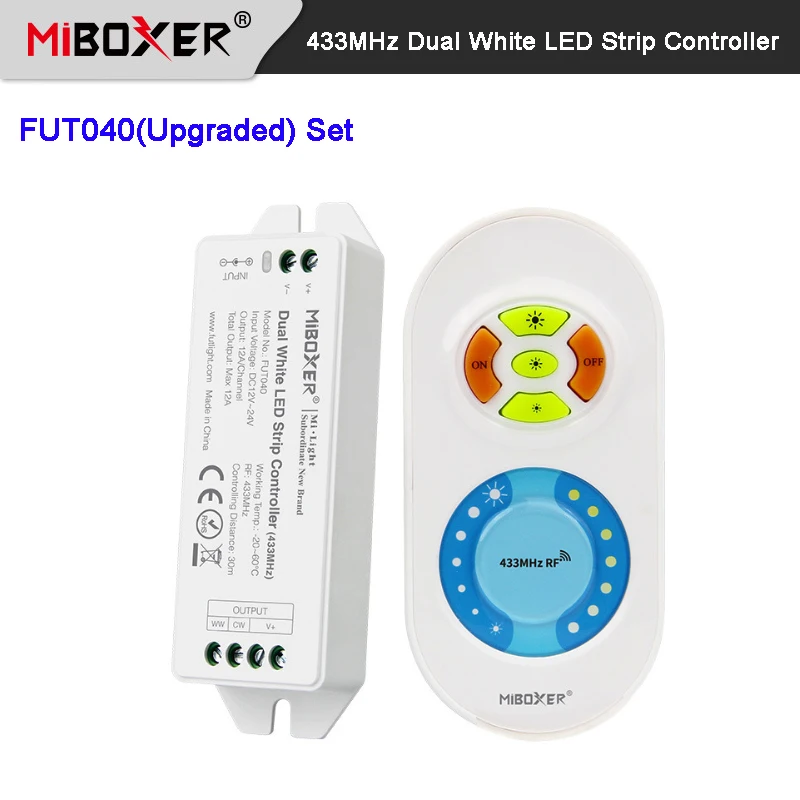 Регулятор яркости светодиодной ленты Miboxer 433 МГц 5 клавиш Одноцветный/двойной