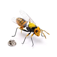 insect bumble bee novelty lapel pin brooch pin for women men shirt suit dress decoration badge pin fashion jewelry accessories