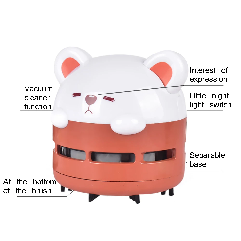 Популярный портативный мини пылесос с мультяшным изображением для углового