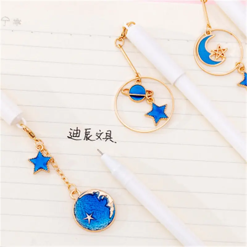 Планета и брелоком в форме звезды каваи ручки для школы канцелярские