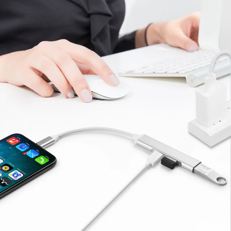 Высокая Скорость 3 Порты и разъёмы s USB 0 концентратор с Питание USB3.0 разветвитель OTG