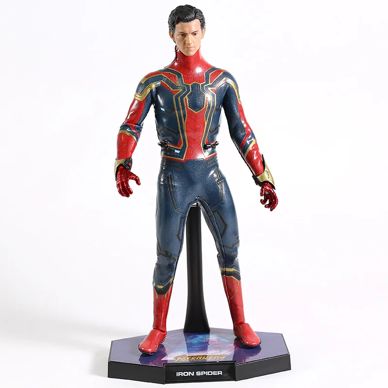 Marvel Мстители Бесконечность войны Железный паук человек паук 1/6 Масштаб ПВХ фигурка Коллекционная модель игрушки