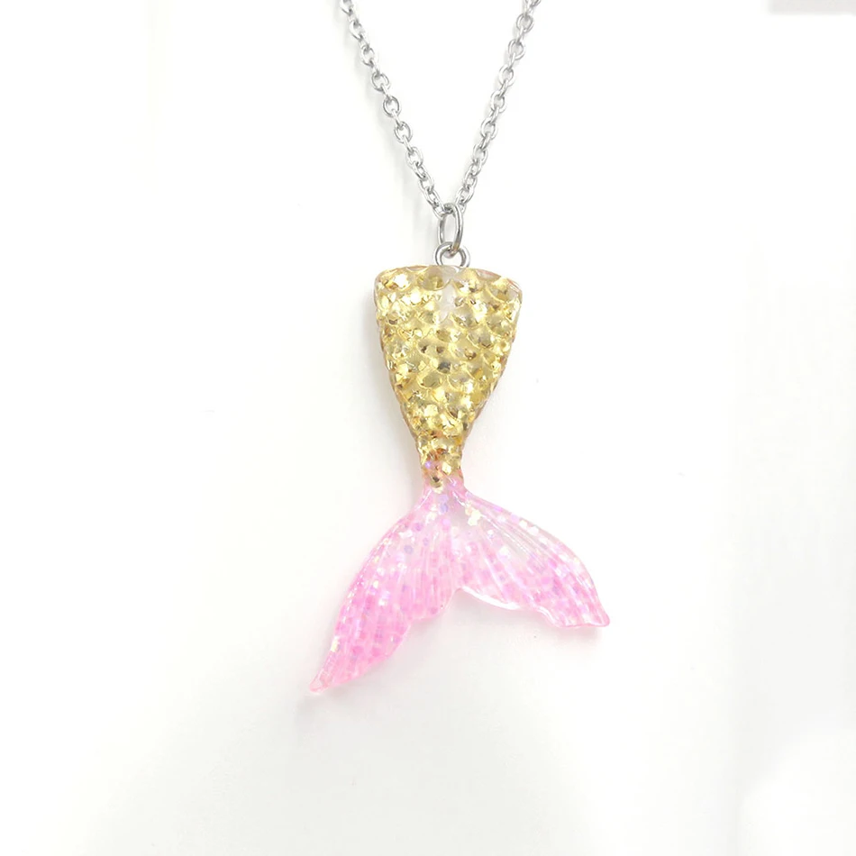 

Girl Mermaid Party Accessories Little Girl Birthday Party Kids Party Princess Accessories Mermaid Bag and Mermaid Necklace