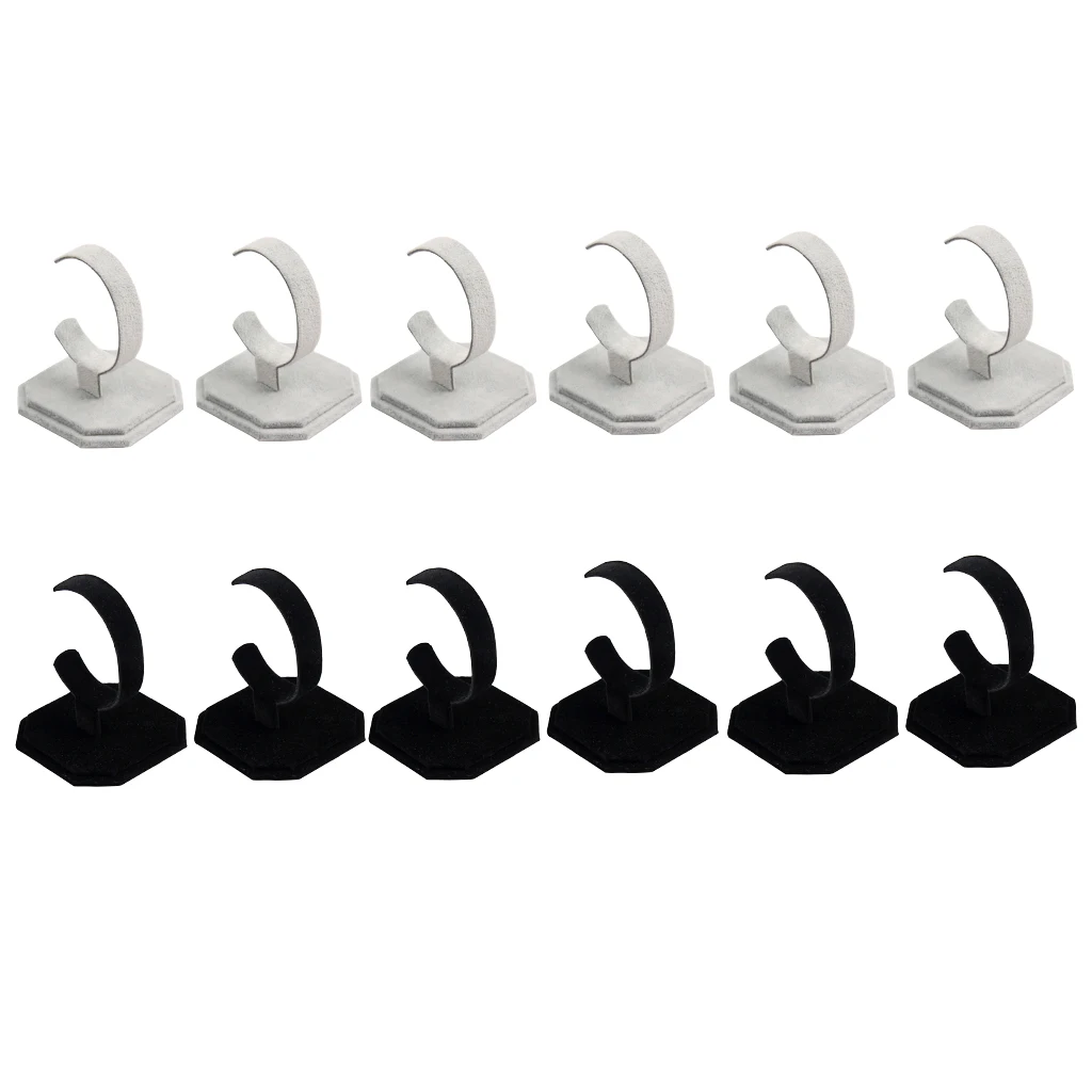 

12 шт., элегантный держатель для ювелирных изделий типа C, подставка для наручных часов, браслетов, идеальная подставка для ваших ювелирных из...