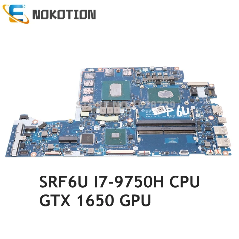 

NOKOTION for Acer Nitro 5 AN515-54 Laptop motherboard SRF6U I7-9750H GTX 1650 GDDR5 NBQ5B11004 NBQ5811004 EH50F LA-H431P