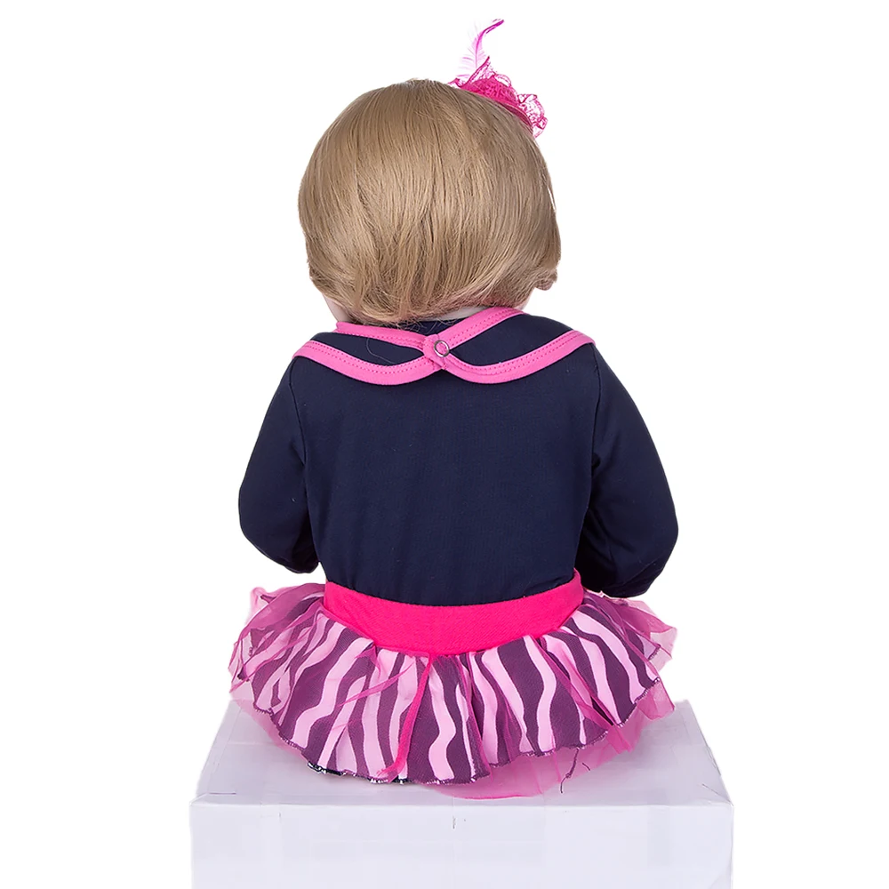 KEIUMI Реалистичная кукла Reborn Baby игрушки силиконовый чехол для всего тела 23 &quot57 см