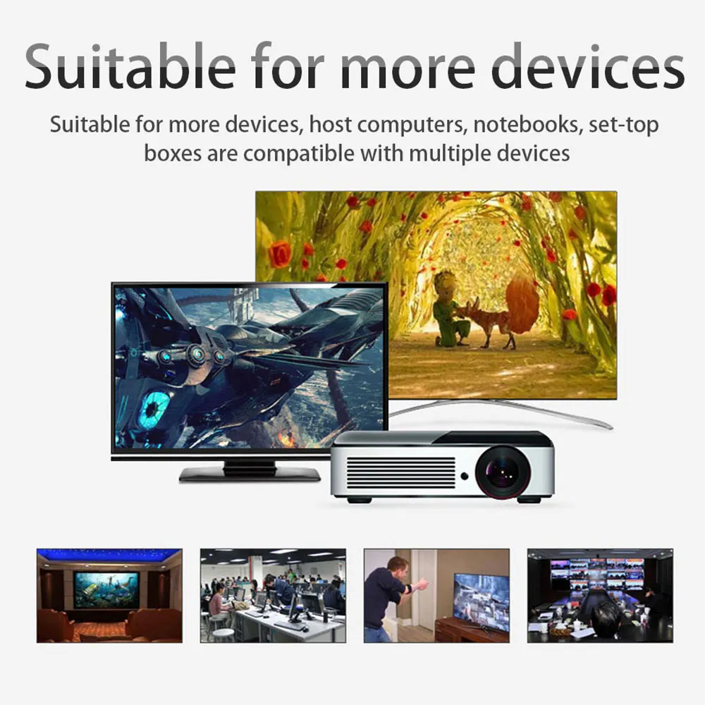 Кабель OWIRE 1080P VGA папа-VGA папа плоский плетеный высокопремиум экранированный